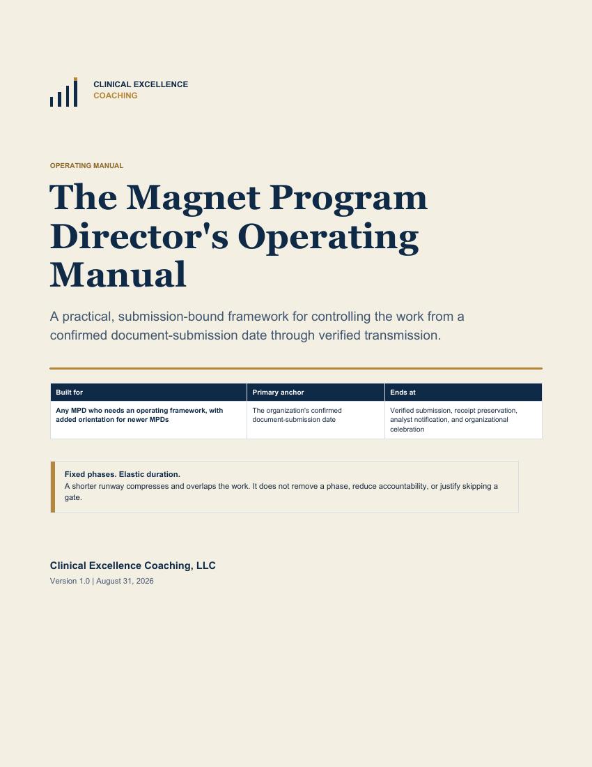 Cover of CEC’s MPD Operating Manual