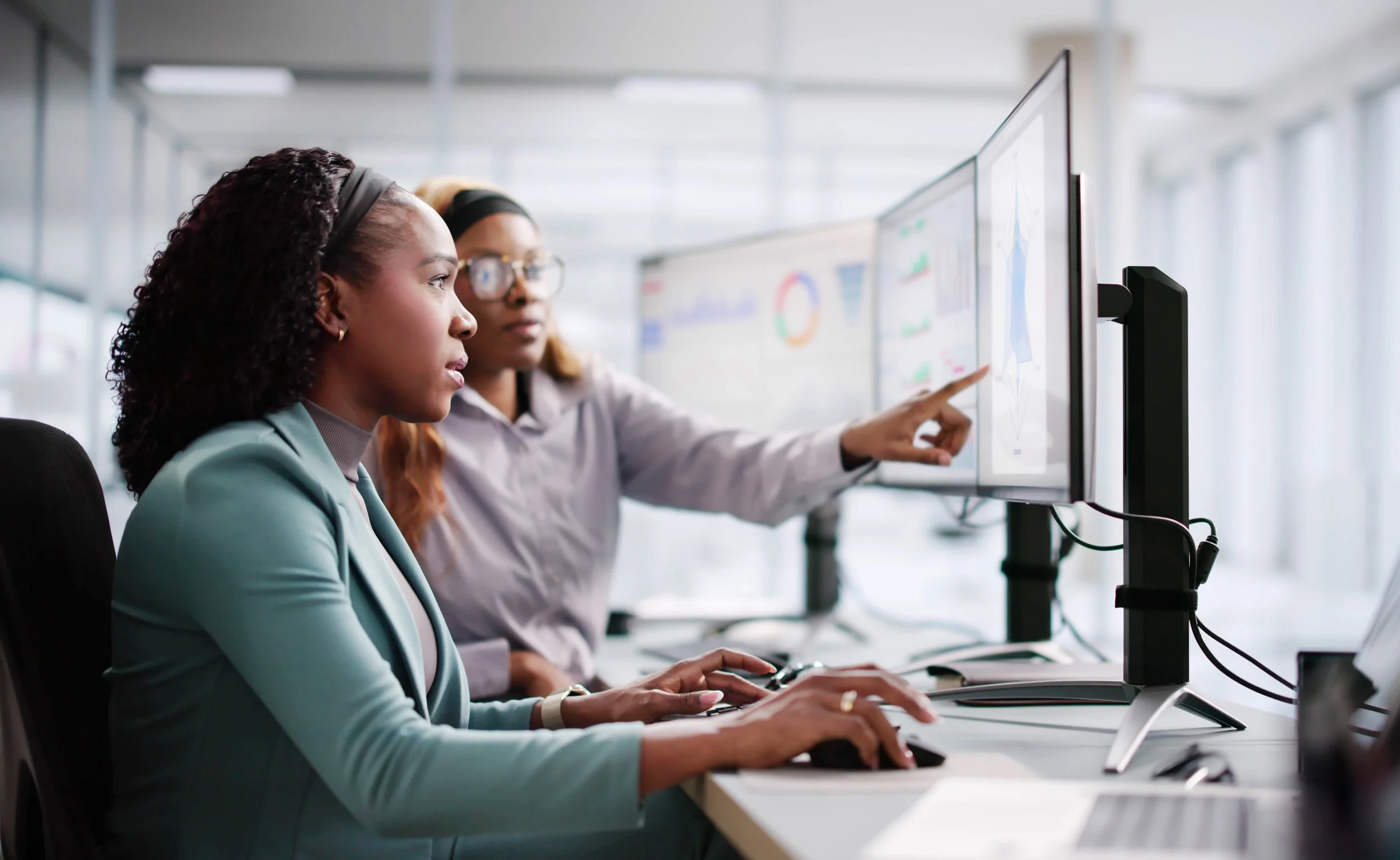 Clinical quality data visualization on a screen